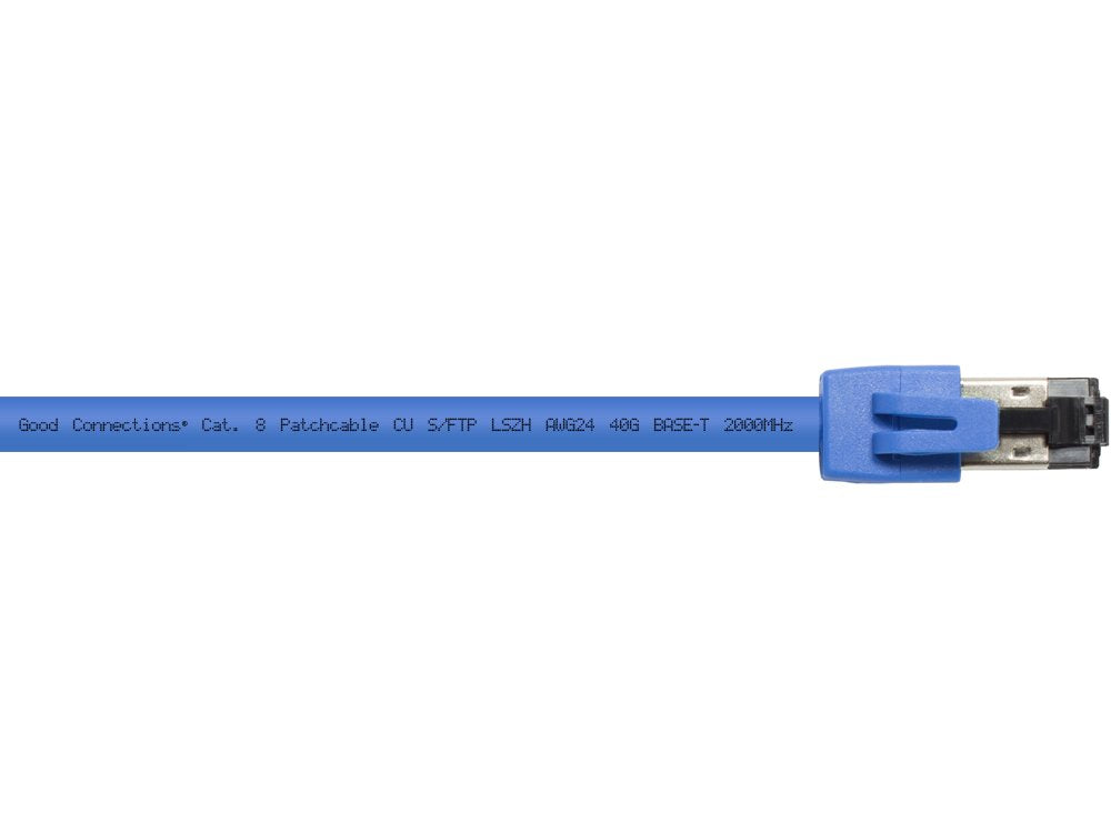 Rns® Cable De Red Cat. 8.1, S Ftp, Pimf, Halogenfrei (Lszh), 2000mhz, 40gbit S, Blau, 2m, Good Connections®