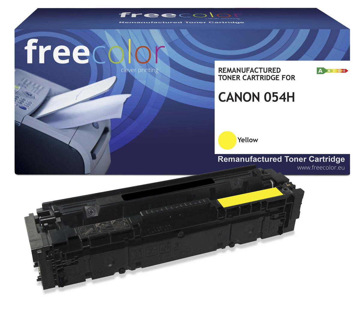 Freecolor Toner Canon 054h 3025c002 Amarillo 2300 Copias Remanufactured