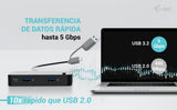 EAN 8595611707230 - i-tec CAKVMHUB2A2C hub de interfaz USB Tipo C 5000 Mbit/s Negro imagen 7