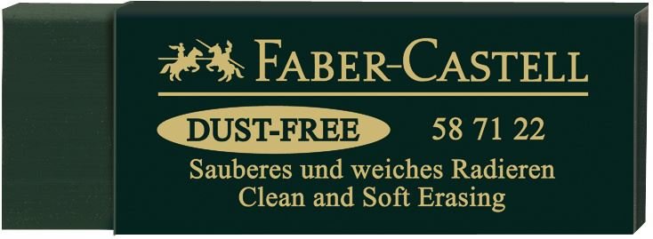Faber Castell Goma De Borrar Dust-Free Art Eraser Verde