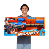 Zuru X-Shot - Insanity Blaster Rage Fire, Lanzador De Dardos Con 72 Dardos 36605
