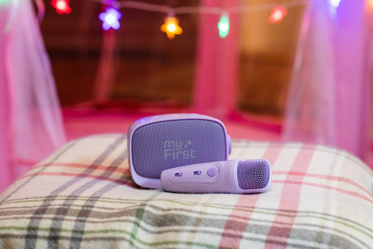 Altavoz Bluetooth Myfirst Voice 2  Microfono Individual - Mp3 - Efectos Vocales - Rosa