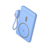 Powerbank 5000mah Leotec Lepoww20w5b 20w Wireless Azul Incluye Cable Usb Tipo-C