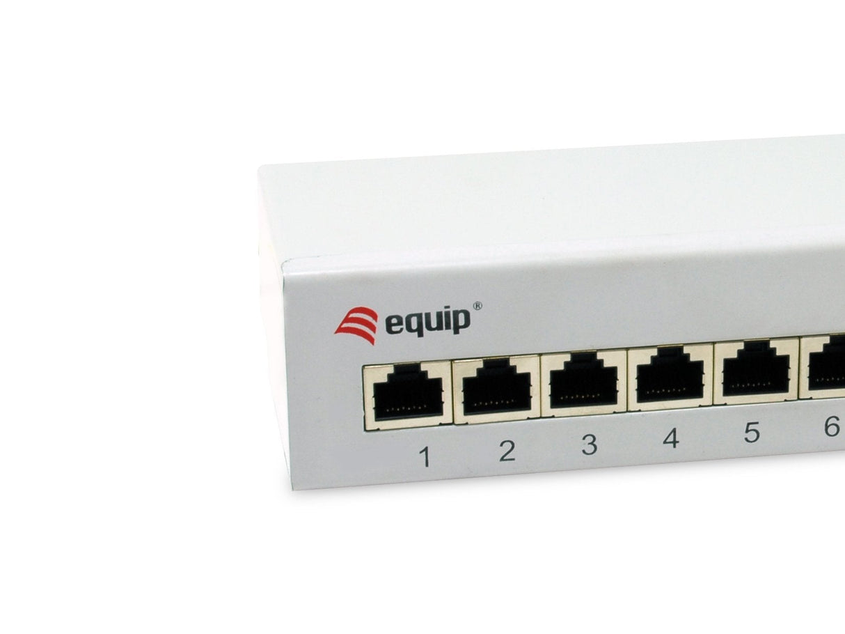 Equip Patchpanel 8x Rj45 Cat6a Ftp 1he Keymone Montage Gr