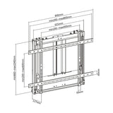 Aisens Soporte De Pared Contrapeso Pro Para Tv 60-90kg De 70-100, Negro