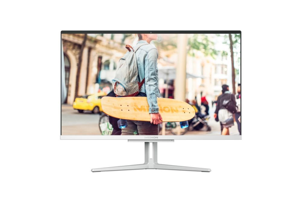 All In One Medion Akoya E23405 Md62581 23.8" 1920 X 1080 Pixeles  4 Gb Ddr4-Sdram 128 Gb Ssd W11 Home Wi-Fi 5 (802.11ac) Plata