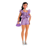 Mattel Barbie Deluxe Style Im Violetaten Metallic Outfit Jfp43