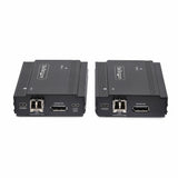 Startech.Com Displayport Kvm Extender Uber Glasfaser 4k60hz Konsolen-Extender 300m Multimode 4k Kvm Verlngerung Lwl
