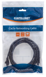 EAN 766623342100 - Intellinet 15m Cat6 cable de red Negro U/UTP (UTP) imagen 4