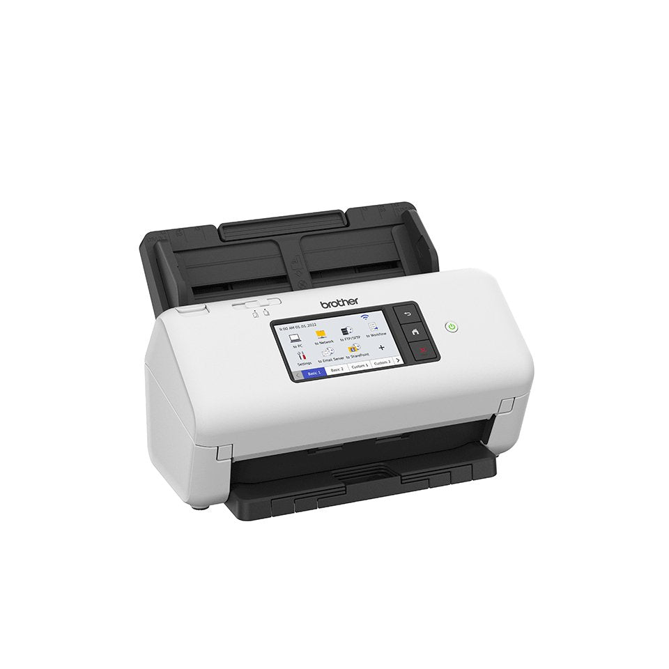 Brother Ads-4700w Document Scanner Dual Cis Duplex A4 600x600dpi 40ppm Mono 40ppm Colour Adf 6000scans D Usb 3.0 Lan Wi-Fi