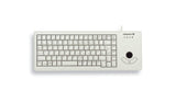 Teclado Inglés Cherry Xs Trackball Usb Qwerty Ee. Uu. Gris