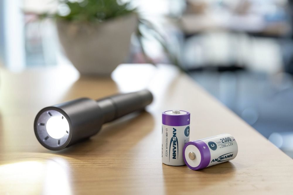 Ansmann 1313-0004 Baterías Recargables Li-Ion Baby C Tipo 2500 (Min. 2300 Mah) Pack 2