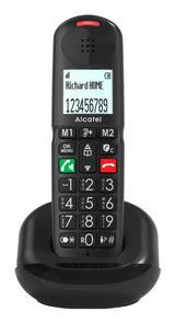 Teléfono  Alcatel Xl685 Duo Ewe Analógico Identificador De Llamadas Negro