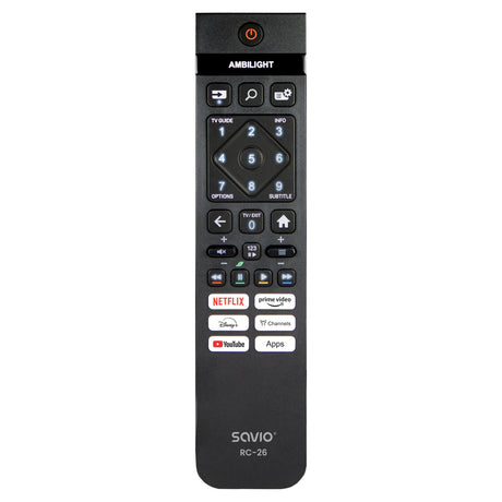 EAN 5905106070092 - Savio RC-26 mando a distancia IR inalámbrico TV Botones imagen 1