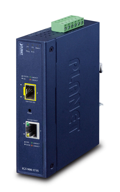 EAN 4711605286503 - PLANET Industrial 1-Port convertidor de medio Interno Azul imagen 1