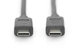 EAN 4016032455288 - Digitus AK-300155-010-S cable USB USB 2.0 1 m USB C Negro imagen 3
