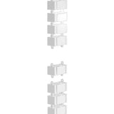 Fellowes Cablewirbelsäule 128,8x12,9cm Magnetisch Blanco