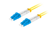 Cable Fibra Óptica 1m Lanberg Mono Lc/Upc-Lc/Upc Duplex G657a1 Lszh Amarillo