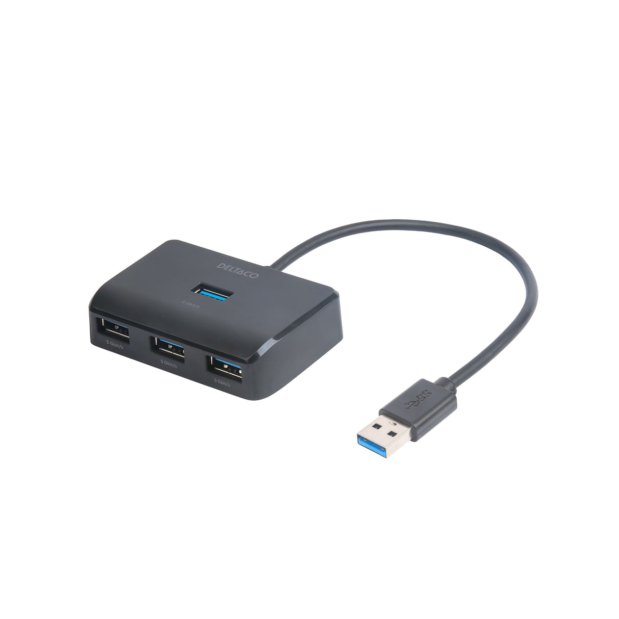 Deltaco Usb-A-Hub M. 4 Ports 5 Gbit/S Schwarz