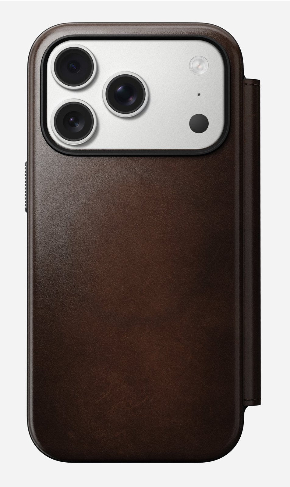 Nomad Modern Leather Folio Iphone 17 Pro Rustic Brown H.