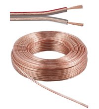Bobina De  10 Metros Cable Altavoz Transparente 2x2,50mm Cobre Goobay
