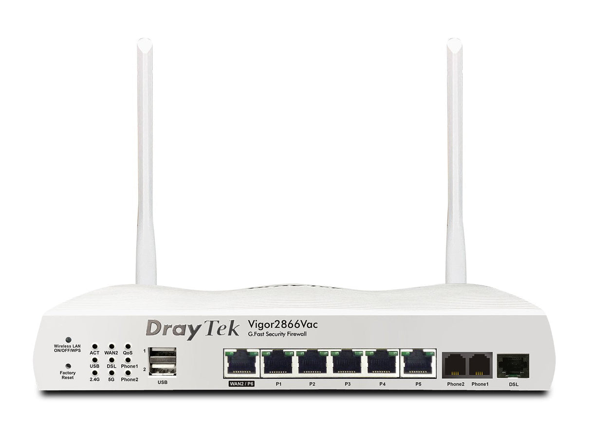 Draytek Vigor 2866ax  Wlan-Ac Modemr. Adsl2+/Vdsl2/G.Fam Retail