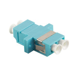 Acoplamiento De Fibra Óptica, Dúplex, Lc A Lc, Mm Om3, Aqua Manguito Cerámico, Carcasa De Plástico, No  Incl. Tornillos