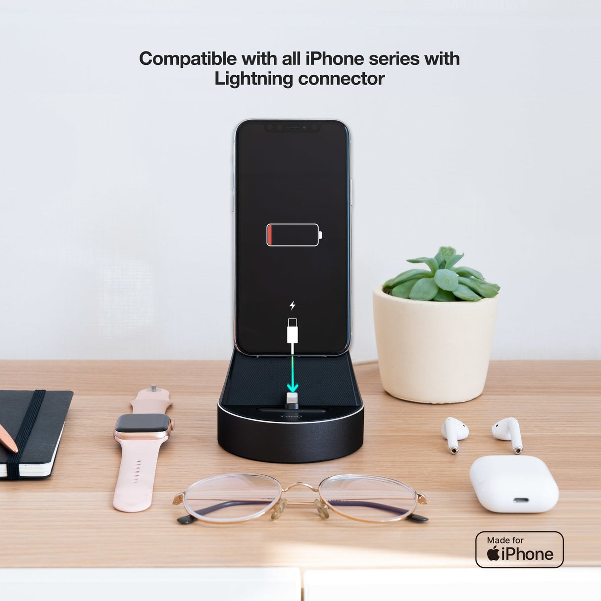 Tooq Base De Carga Para Apple Watch Y Iphone