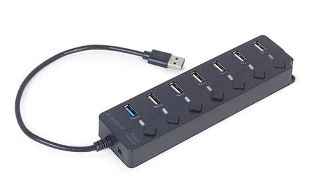 EAN 8716309124737 - Gembird UHB-U3P1U2P6P-01 hub de interfaz USB 3.2 Gen 2 (3.1 Gen 2) Type-A 5000 Mbit/s Negro imagen 3