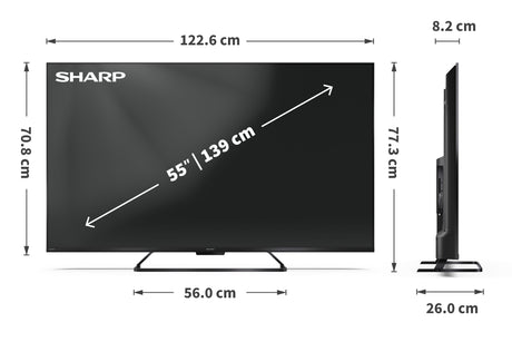 EAN 5905683272940 - Sharp 55HR7265E Televisor 139,7 cm (55") 4K Ultra HD imagen 9