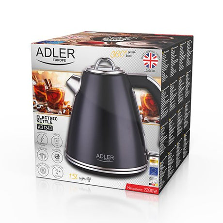 EAN 5903887805018 - Adler AD 1343 tetera eléctrica 1,5 L 1850 W Negro imagen 10