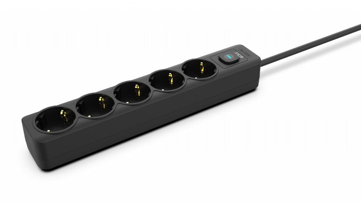 Regleta Inca Ipw-44sy  Negro 5 Salidas Ac 230 V 1,5 M