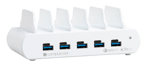 EAN 0819472024854 - Compulocks 5 Ports USB Charging Dock Station Smartphone, Tableta Blanco Corriente alterna Interior imagen 1