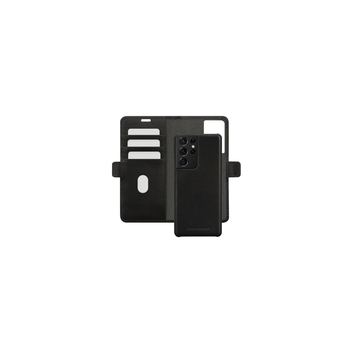 Dbramante1928 Lynge Funda Con Tapa Para Teléfono Móvil Cuero De Grano Entero Negro Para Samsung Galaxy S21 Ultra 5g