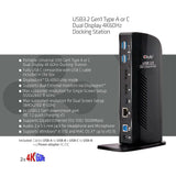 Club3d Usb 3.0 Dual Display 4k60hz Docking Station