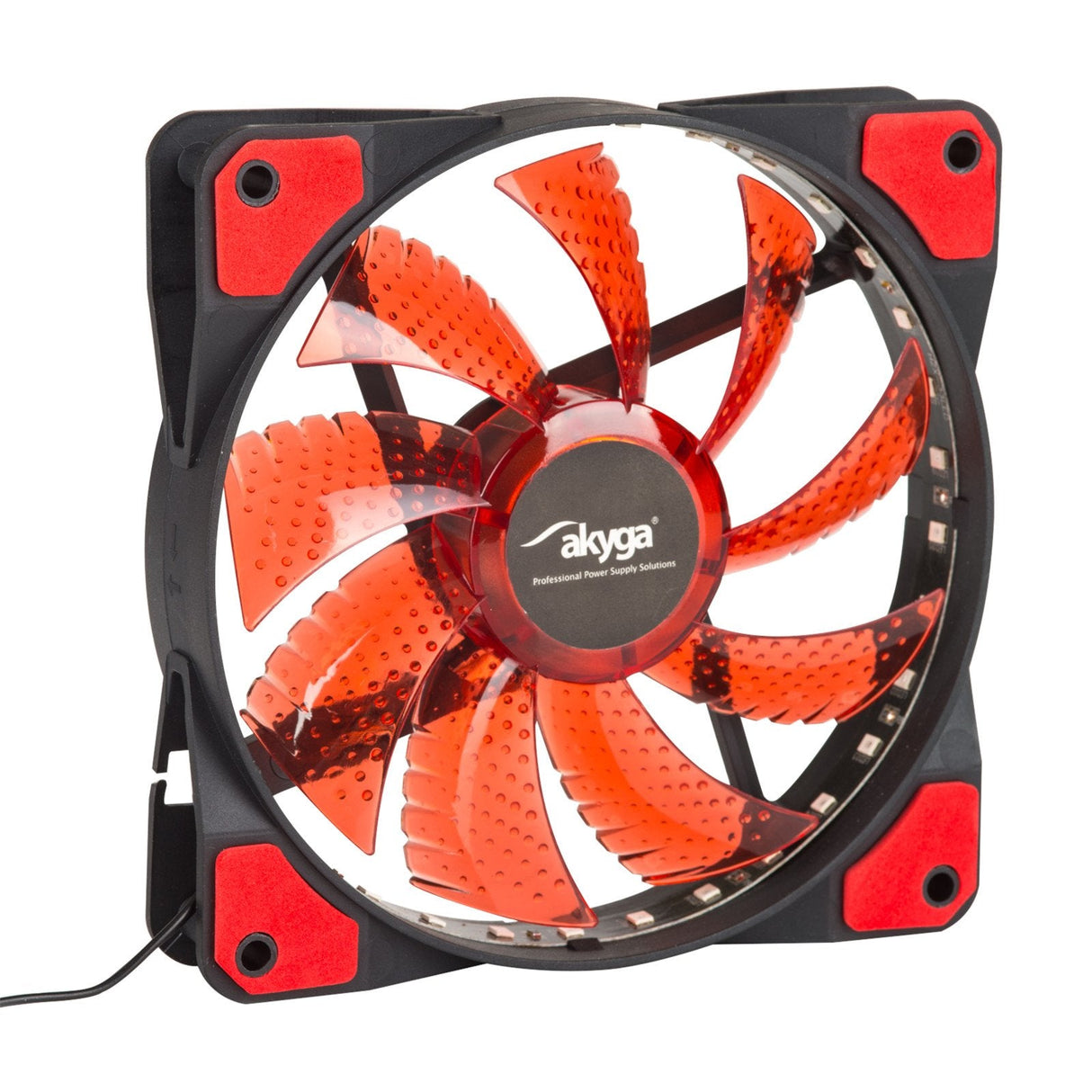 Ventilador Akyga System Aw-12e-Br 120mm 33 Led Rojo Molex