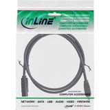 Inline Firewire 400 A 800 1394b Cable De 4 A 9 Pines Macho 1,8 M