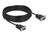Delock Rs-232 Cable Seriell D-Sub 9 Stecker Zu Stecker Mit Schmalem Steckergehäuse 10 M