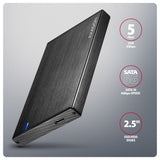 EAN 8595247908919 - Axagon EE25-XA6C caja para disco duro externo Carcasa de disco duro/SSD Negro 2.5" imagen 2