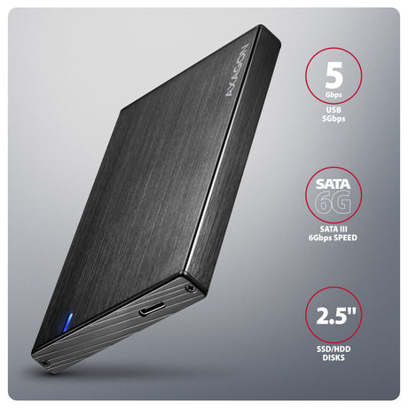 EAN 8595247908919 - Axagon EE25-XA6C caja para disco duro externo Carcasa de disco duro/SSD Negro 2.5" imagen 2