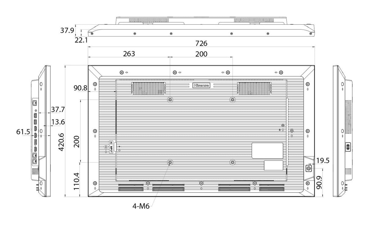 EAN 6973172944349 - Hisense 32DM66D pantalla de señalización Pizarra de caballete digital 81,3 cm (32") Wifi 500 cd / m² Full imagen 7