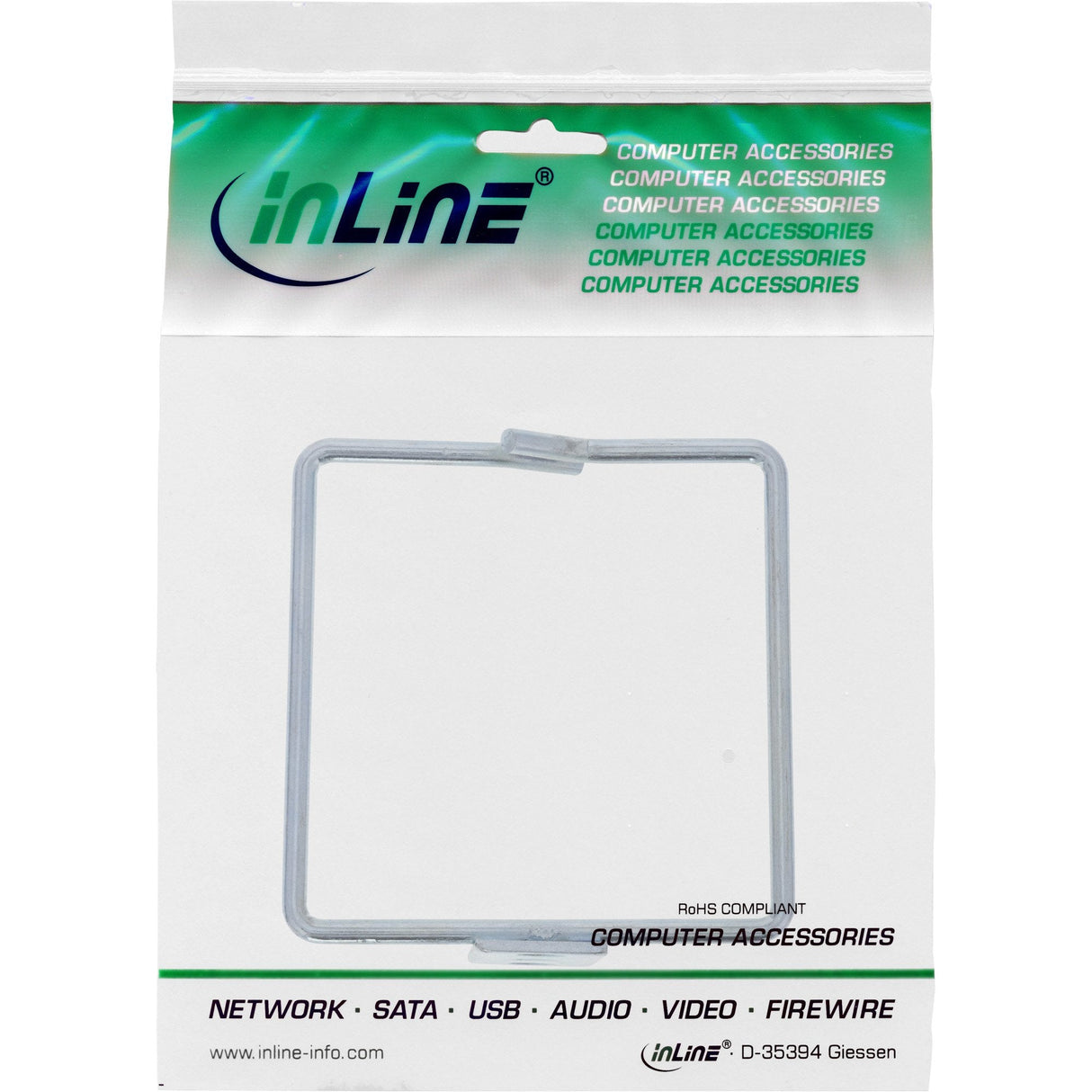 Soporte De Cable Inline, Metal, Zincado, 80x80mm