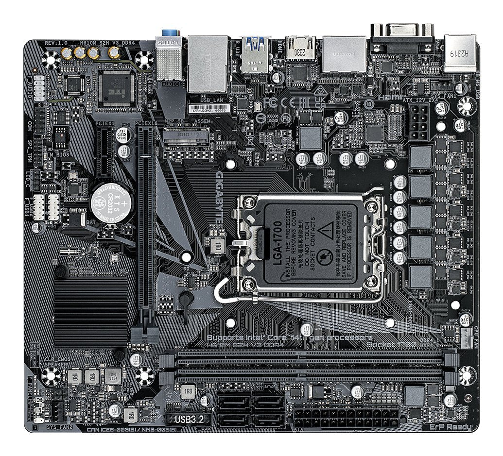 Placa Base Gigabyte H610m S2h V3 Ddr4 Matx 2xddr4