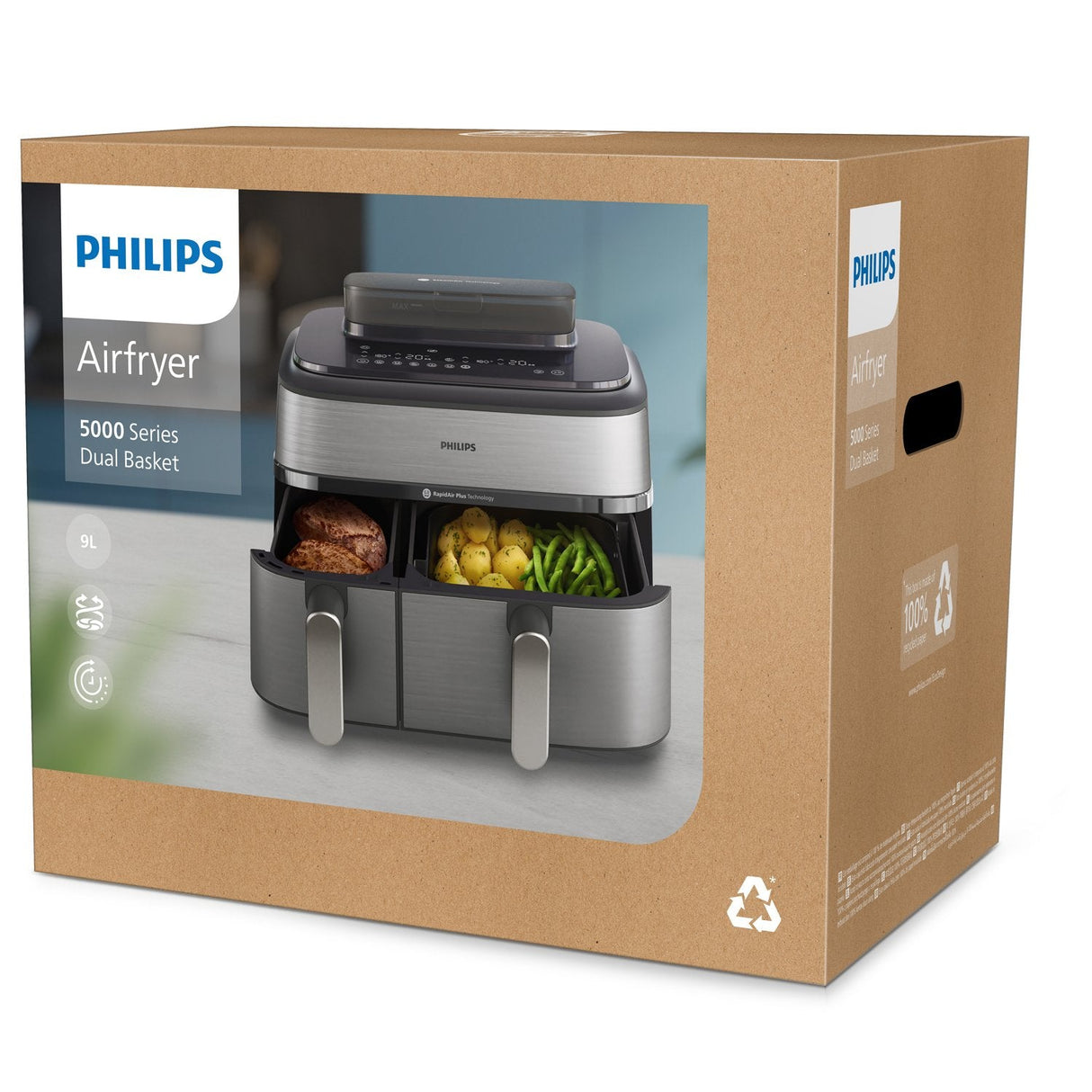 Freidora Sin Grasa Philips Na 555/00