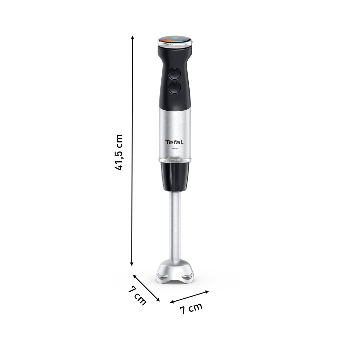 Batidora Tefal Quickchef+ Hb671830 De Inmersión 1000 W Negro, Acero Inoxidable