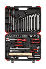 Gedore Juego De Llaves De Tubo Rojo 1/2" Universal Para Automóvil, 61 Piezas, Juego De Herramientas R69003061