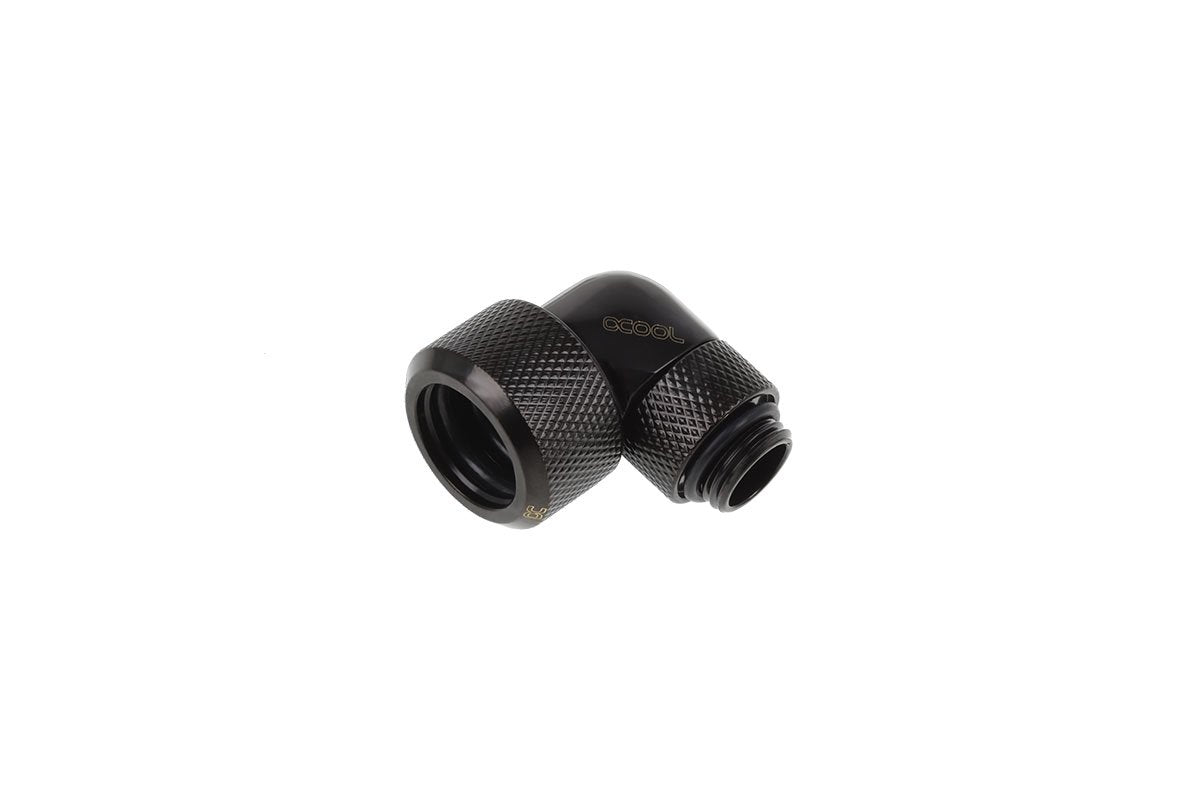 Alphacool Icicle 16mm Hardtube Manguito Atornillable 90° Giratorio, Conexión 17395