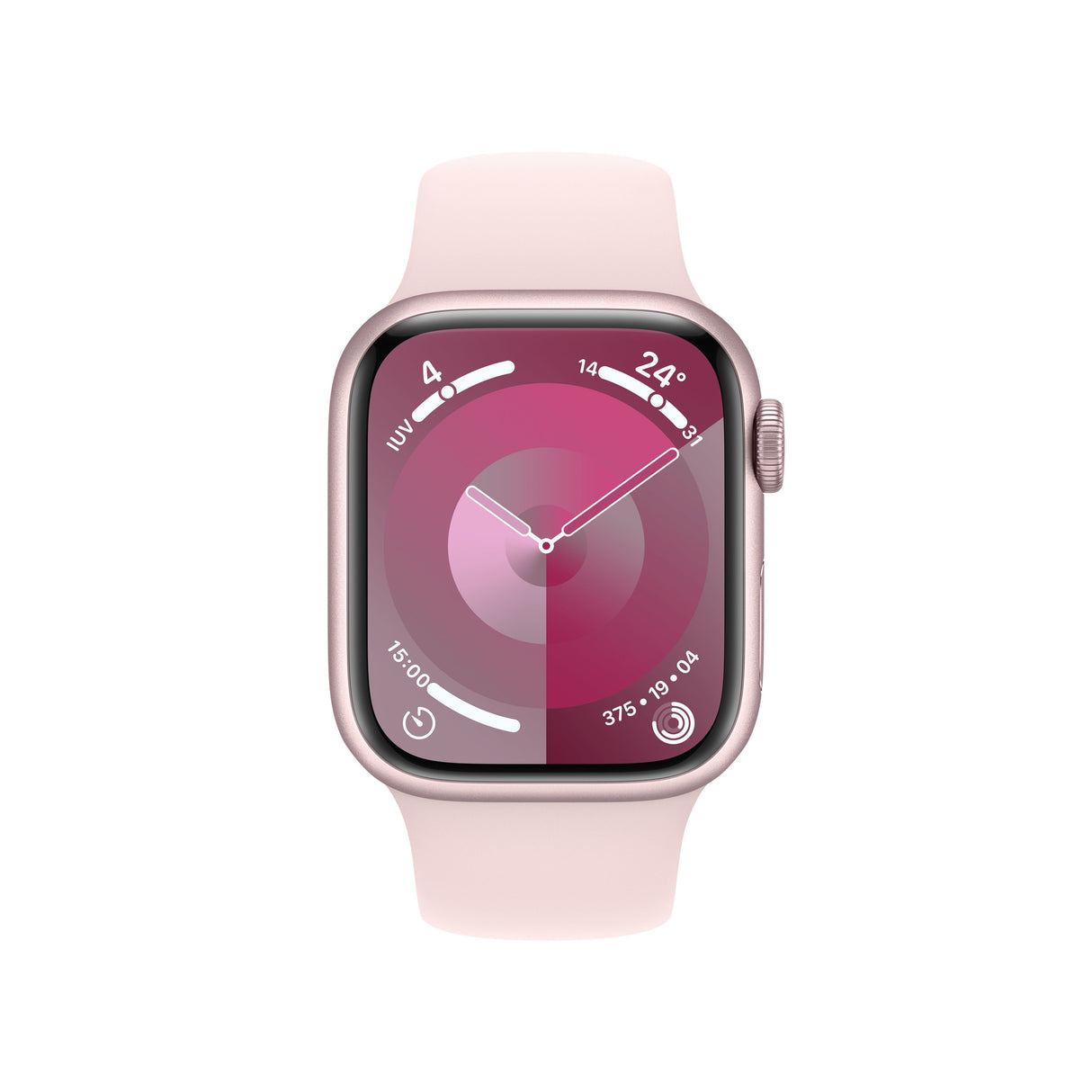 Apple Watch Series 9 Gps Cellular 41mm Caja De Aluminio Rosa Correa Deportiva Rosa Claro S M