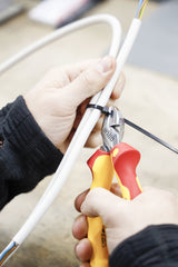 Wiha Professional Cortadores Laterales Eléctricos, Alicates De Corte Rojo/Amarillo, Con Dynamicjoint 43463