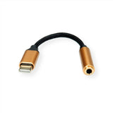 Roline Gold Adapter Usb Typ C - 3,5mm Audio, St Bu, 0,13 M